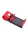 Ozone - Mini Retractable Car Steering Wheel Phone Socket Holder Black/Red