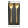Home Deco Factory Inox Effect Stainless Steel Salad Servers Gold 2 PCS