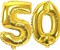 Gezhu - Party Decorations Adult Birthday Anniversary Decoration Supply Gold Silver 40 Inch Large Number Figure Balloons 10 20 30 40 50 60 70 80 90 Yrs