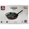 Nonstick Flat Fry Pan with lid Red/Black 24CM