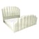 In House Taj Velvet Bed Frame - Queen - 200x140 cm - Ivory