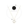 Aiwanto Necklace Neck Chain With Beautiful Simple White Pendant Gold Necklace Womens Girls Necklace