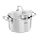 Tefal Stainless Steel Cooking Pots Set - Sizes 20-24-26-28 - 4 Pieces