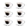 LIYING Double Wall Glass Teacup and Saucer Set -6 Pack &ndash; 120 ML Capacity &ndash;  Clear Classic Design for Both Tea and Coffee&ndash; Premium, Healthful Borosilicate Glass &ndash; Durable and Heat Resistant for Dishwas