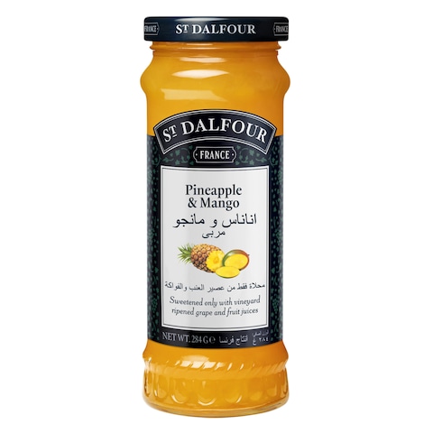 Buy St. Dalfour Fruit Preserve Pineapple And Mango 284g in Saudi Arabia