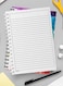 Lowha Spiral Notebook With 60 Sheets And Hard Paper Covers With Abstract Colored Smokes Design, For Jotting Notes And Reminders, For Work, University, School