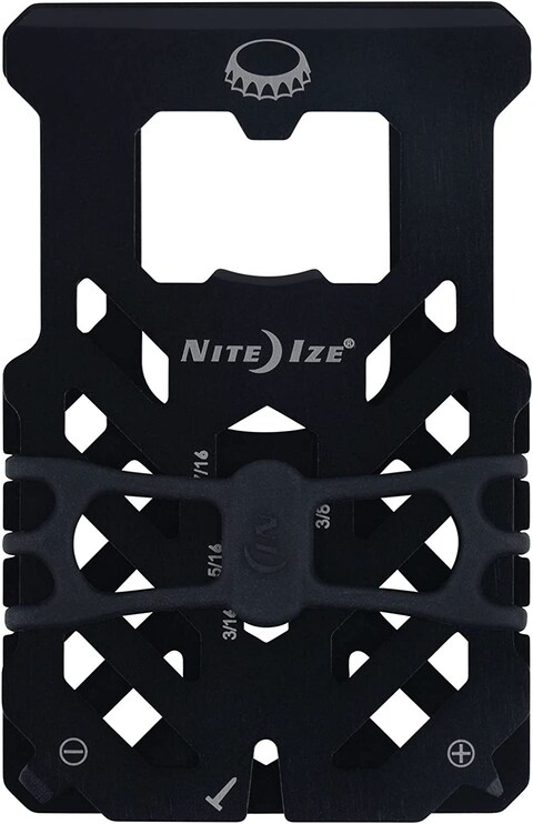 Nite-Ize Fmtr-01-R7 Financial Kit Rfid Blocking Wallet Multi-Tool Stainless Steel, Black