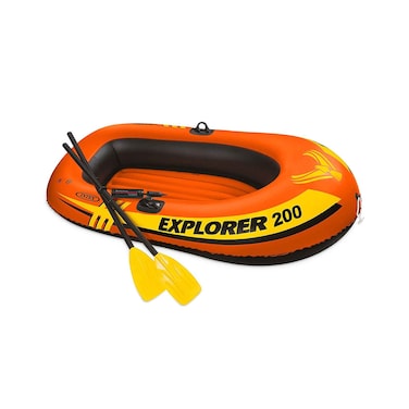 Intex Explorer 200 Inflatable Boat With Oars Orange 185x94cm
