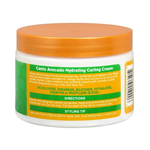 Cantu Avocado Hydrating Curling Cream White 340g