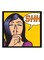 Spoil Your Wall Pop Art Wall Poster With Frame Yellow/Purple/Black 40x40cm