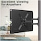 ICS 26-55&quot; Full Motion Adjustable Wall Mount Bracket Rotatable TV Stand With Swivel Tilting Extension Level Adjustment for LED LCD Flat Curved TVs Black