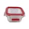 Tefal Masterseal Square Glass Food Container Red 0.2l