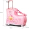 Kids Ride-on Suitcase,Children Trolley Hard Shell Carry on Luggage,Travel Suitcase with Safety
