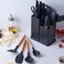 Utensil Set 19 Piece Silicone Kitchenware Heat Resistant Non stick Cooking Tool with Wooden Handles Silicone Cookware Set
