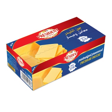 President Cheddar Cheese Processed And Pasteurized 450g
