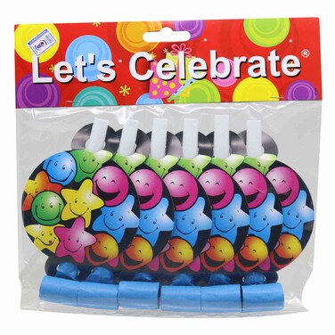 LETS CELEBRATE PARTY FLOWER 6PCS