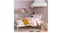 Duvet cover and pillowcase, ballerina pattern pink/white150x200/50x80 cm