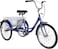 Classic Adult Tricycle With Basket 24 Inch - Blue