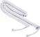 DKURVE&reg; Long Telephone Phone Handset Cable Cord Landline 9Ft Uncoiled / 1.8Ft Coiled Landline Phone Handset Cable RJ9 4P4C Telephone Accessory (WHITE, 1-PACK)