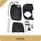 Rubik 3 Buttons Uncut key Cover for HYUNDAI Tucson Elantra Santa Fe Solaris ix35 ix45 i20, Replacement Car Remote Control Case Flip Key Blade Fob Shell (Center Groove Blade)