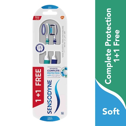 Buy Sensodyne Advanced Complete Protection Toothbrush 2 PCS in Saudi Arabia