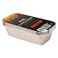 Uncle Bills Beefy Boy Foil Containers With Lids 6 Pieces (11x20x5cm) Silver