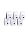 Sunshine - 6-Piece Ultrasonic Pest Repeller Set White 4inch