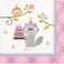 Happi Woodland Girl Beverage Napkins 16 pcs