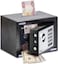 Rubik Mini Cash Deposit Drop Slot Safe Box with Key and Pin Code Option (Black)