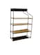 Rahalife Storage Shoe Rack With Stainless Steel Frame, Multi-Functional Shoe Storage Organiser Rack, Shoe Tower Shelf for Living Room, Entryway, Hallway And Cloakroom, Black &amp; White