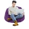 In House Kempes Fur Bean Bag Chair - Large - Purple