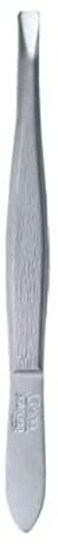 Credo Tweezer-Straight 3" Matt Chromium, 1 Pc