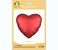 Party Time 1pc 18" Matte Red Heart Shaped Foil Mylar Balloons For Mother's Day, Wedding Decoration &amp; Engagement - Birthday Party Supplies