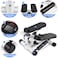 Generic-Mini Fitness Twist Stepper Electronic Display Home Exercise Equipment with Resistance Bands