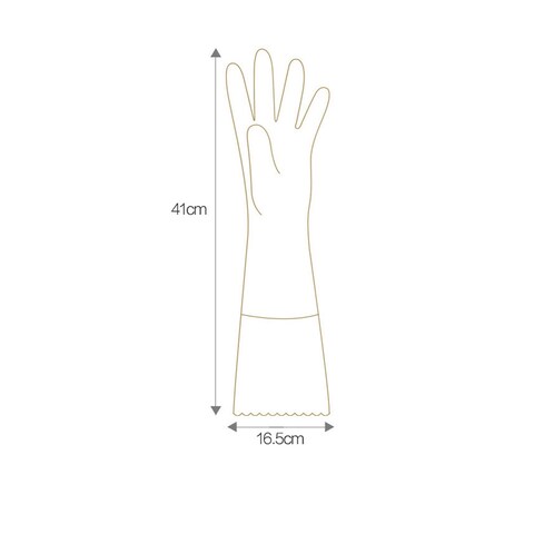A Pair Of Washing Gloves PVC -L size
