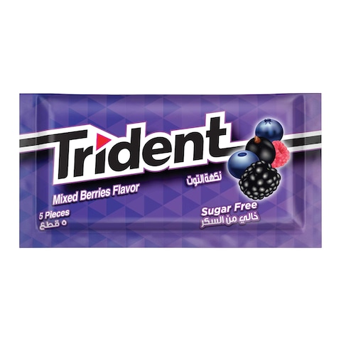 Trident Sugar Free Mixed Berries Gums - 5 Pieces