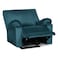 In House Velvet Classic Recliner Chair - Dark Turquoise - H1