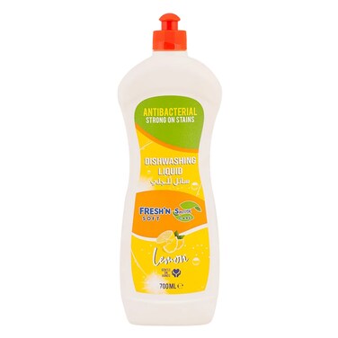 Fresh&#39;N Soft Smooth Care Anti Bacterial Lemon Dishwashing Liquid 700ml