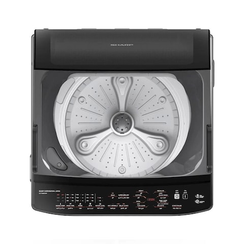 SHARP Automatic Top Loading Washing Machine - 9 Kg - Dark Silver - ES-TN09GDSP