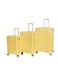 مورانو شنط سفر من مورانو للجنسين مجموعة من 3 قطع طقم حقائب سفر (أصفر)