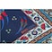 Biggdesign Dervish Burkina Silk Scarf, Ethnic Pattern, 90X90 Cm, Blue Color
