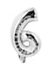 Party Time 6 Number Decorative Foil Balloon 16Inch