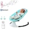 Toddler Infant Comfort Swing Chair Soft Toddler Cradle Seat Baby Rocker with Bluetooth/Remote Control Music From Newborn. (Green,1911)
