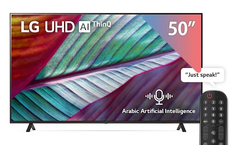 تليفزيون إل جي 50 بوصة 4K فائق الدقة سمارت بريسيفر مدمج - 50UR78006LL