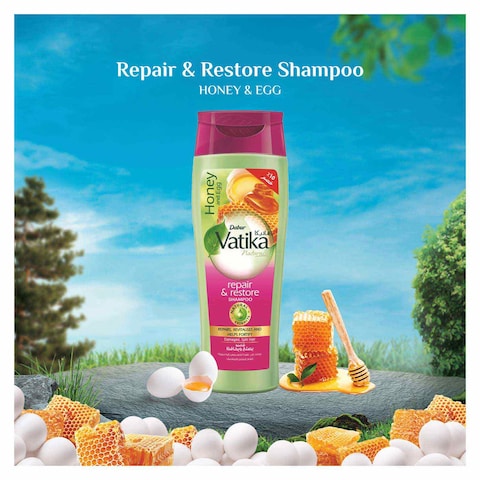 Vatika Naturals Repair and Restore Shampoo For Damaged Hair - 360ml