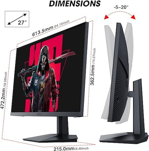 Buy KOORUI GN06 27 Inch FHD Gaming Monitor 165 Hz, IPS, 1ms Buy KOORUI GN06 27 Inch FHD Gaming Monitor 165 Hz, IPS, 1ms