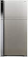 Hitachi Gross Capacity 710L Net Capacity 510L Top Mount Refrigerator Brilliant Silver, RV710PUK7KBSL