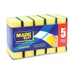 Buy Maog laminate cleaning sponge with scourer 5 pieces in Saudi Arabia