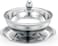 Royalford 18 Cm Leomax Date Bowl With Glass Lid- Rf11598 Stainless Steel Construction With Mirror Finish Body And Tempered Glass Lid With Steam Vent Hole, Silver