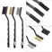 ChgImposs 3Pcs Mini Wire Brush Set, Nylon Brass Stainless Steel Wire Brush for Cleaning Welding Slag Scrubbing and Rust